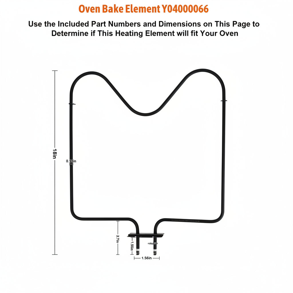 RO6G Range Bake Unit Heating Oven Element for Magic Chef Y04000066