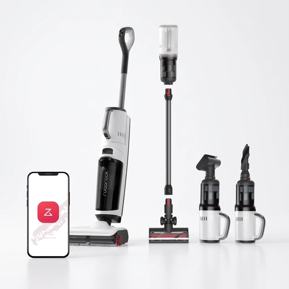 Roborock Dyad Pro Combo Wet and Dry 5-in-1 Cordless Vacuum EU White
