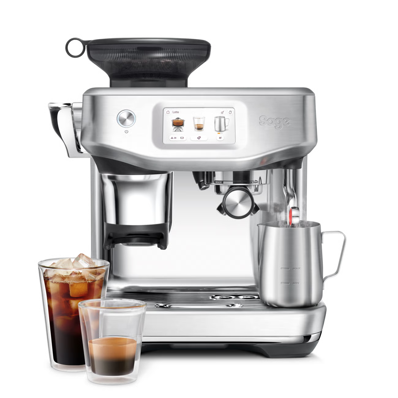 Sage  SES882BSS4GUK1  the Barista Touch Impress Cold Stainless Steel