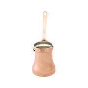 SOY Copper Cezve Turkish Coffee Pot Silver Lining – Right Handed C3