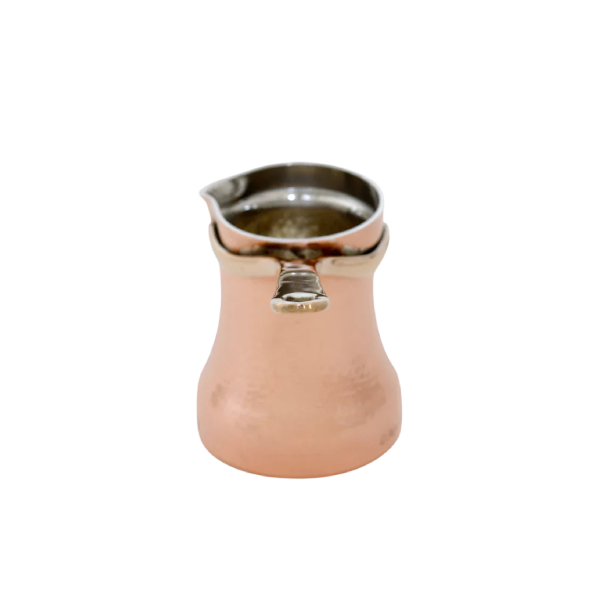 SOY Copper Cezve Turkish Coffee Pot Silver Lining – Right Handed C3