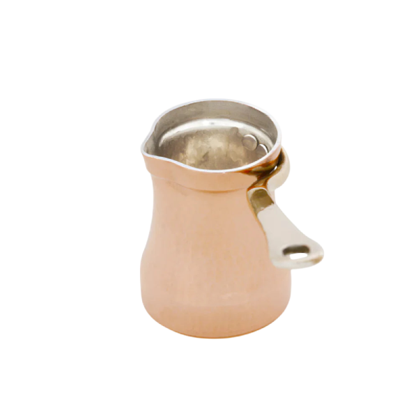 SOY Copper Cezve Turkish Coffee Pot Silver Lining – Right Handed C1