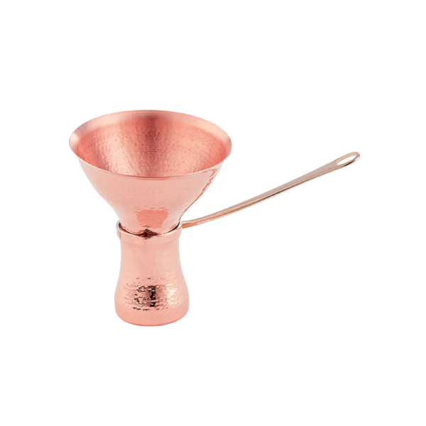 Load image into Gallery viewer, SOY Copper Cezve Turkish Coffee Pot Tin Lining – Right Handed C3

