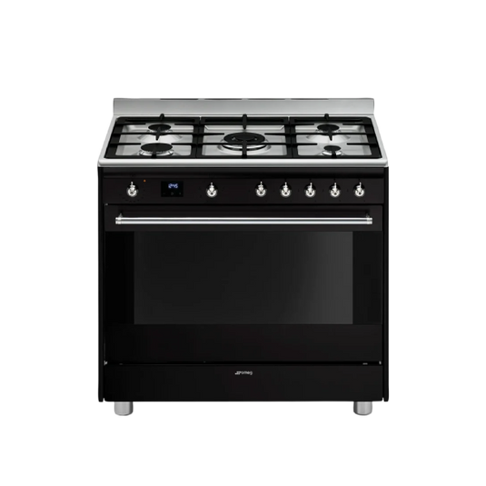 Smeg Concert Combination Cooker, 90 cm, SSA91MABL2