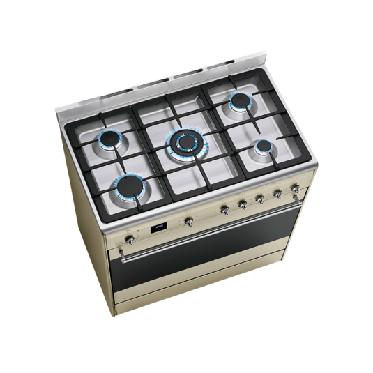 Smeg Concert Combination Cooker, 90 cm, SSA91MAP2