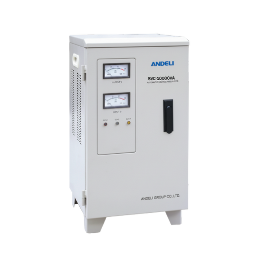 Andeli Voltage Stabilizer SVC 10000 VA 10 KW Single (1) Phase 220V Stand