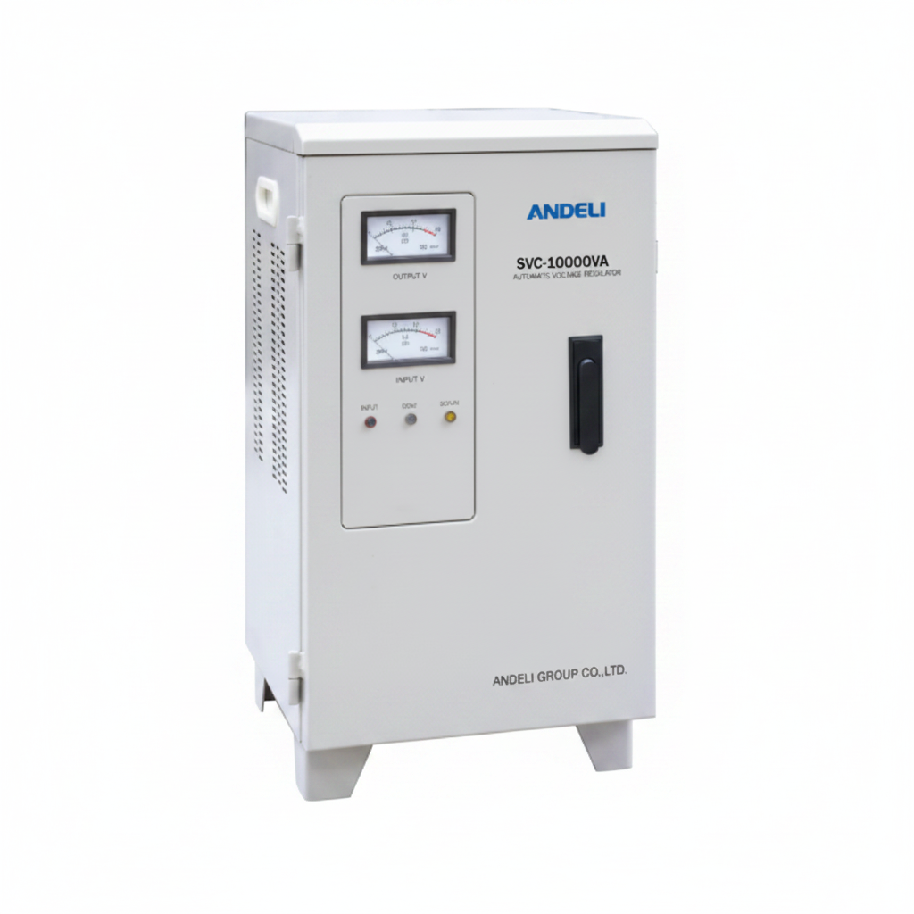 Andeli Voltage Stabilizer SVC 10000 VA 10 KVA Single (1) Phase 110V Stand