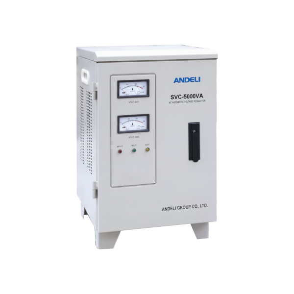 Andeli Voltage Stabilizer SVC 5000 VA 5 KW Single (1) Phase 220V Stand