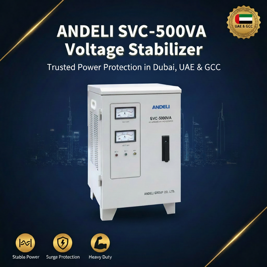 Andeli Voltage Stabilizer SVC 5000 VA 5 KW Single (1) Phase 110V Stand