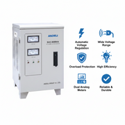 Andeli Voltage Stabilizer SVC 5000 VA 5 KVA Single (1) Phase 110V Stand