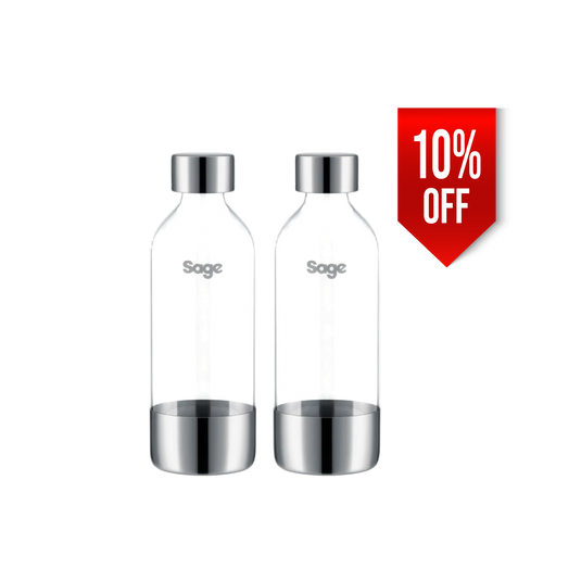 Sage SCA001BSS0ZEU1 The InFizz Bottles 1L Brushed Stainless Steel