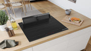 Bosch Series 8 downdraft hood DDW88MM60B 80 cm clear glass, Black
