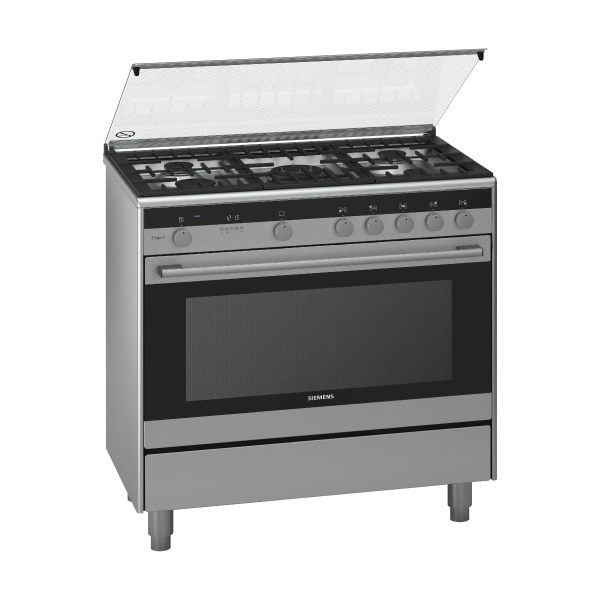 Load image into Gallery viewer, Siemens Dual fuel range cooker, HQ738357M 90cm Wok Burner with 4 kW
