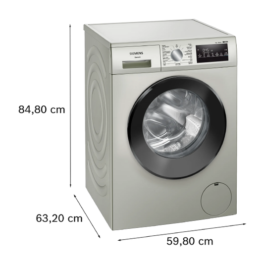 Siemens Front Load Washing Machine, WM14U28XGC 8 Kg EcoSilence Drive™ quiet and durable
