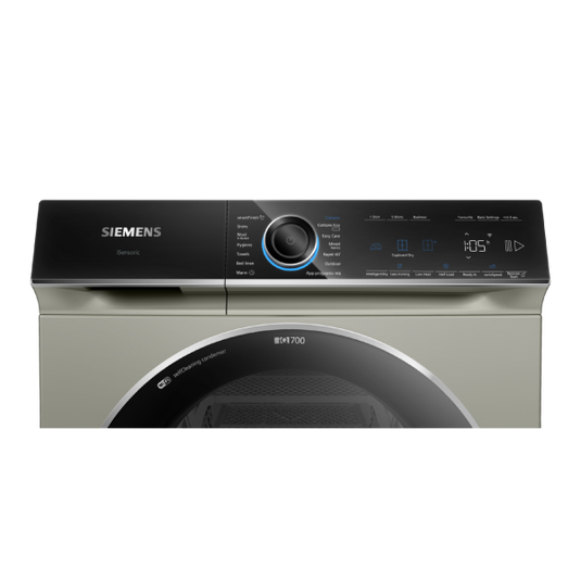 Siemens IQ700 Heat Pump Dryer, WQ45B2BXGC 9Kg Gentle drying for delicate fabrics