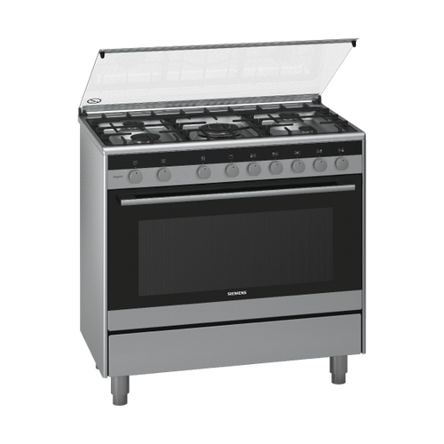 Siemens iQ100 Gas Cooker HG73G6357M 90cm Stainless Steel