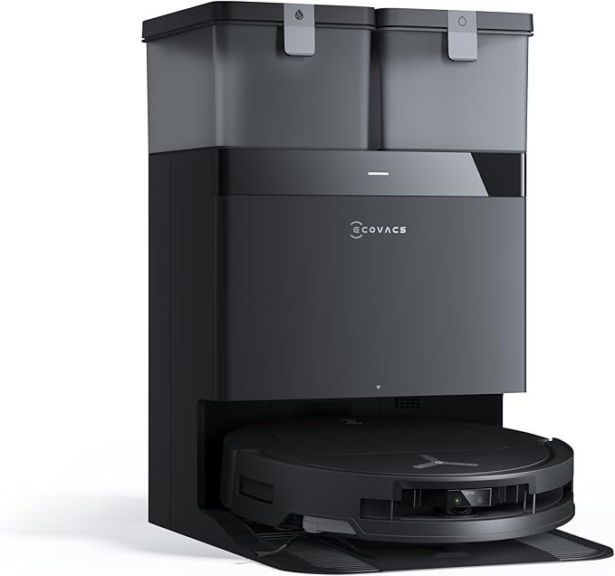 Load image into Gallery viewer, ECOVACS Robot Vacuum DEEBOT T50 PRO Omni and Mop, 8.1cm Ultra-Thin, 15000Pa Suction, Wash/Dry/Refill, Self-Emptying,Pet Hair Friendly black
