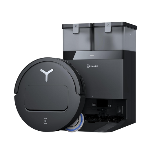 ECOVACS Robot Vacuum DEEBOT T50 PRO Omni and Mop, 8.1cm Ultra-Thin, 15000Pa Suction, Wash/Dry/Refill, Self-Emptying,Pet Hair Friendly