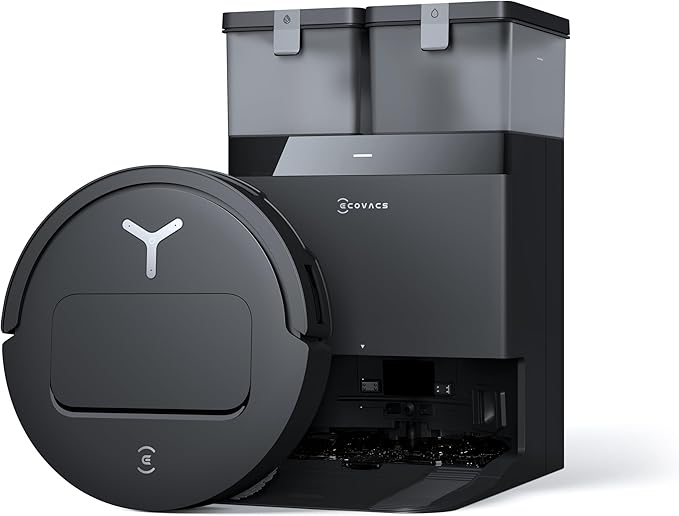 Load image into Gallery viewer, ECOVACS Robot Vacuum DEEBOT T50 PRO Omni and Mop, 8.1cm Ultra-Thin, 15000Pa Suction, Wash/Dry/Refill, Self-Emptying,Pet Hair Friendly black
