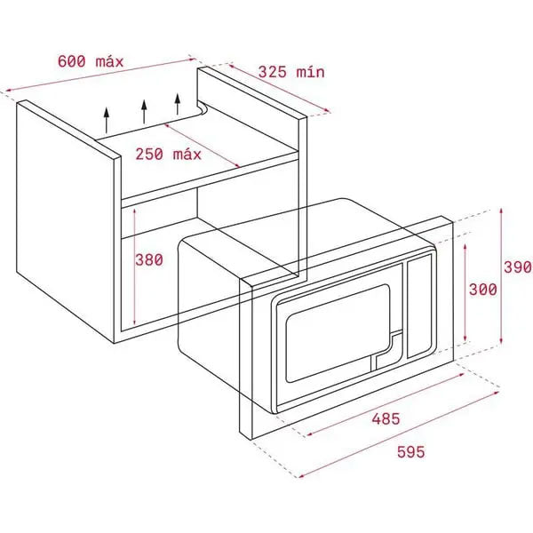 TEKA ML 820 BIS Built-in Microwave + Grill with Touch Control