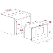 TEKA ML 8220 BIS L LB Built-in Microwave with Ceramic Base of 22 liters Urban Colors