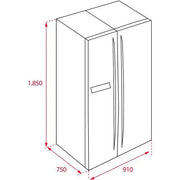 TEKA Side By Side Refrigerator  RMF 75920 SS ME  Fridge Freezer