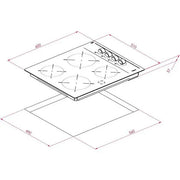 TEKA TBC 64000 XFL Vitroceramic hob with 4 zones in 60 cm