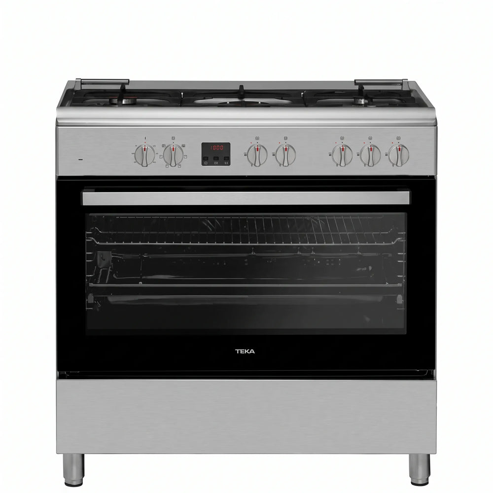 TEKA FS 901 5GE SS LPG 90cm Free Standing Cooker with gas hob and multifunction electric oven