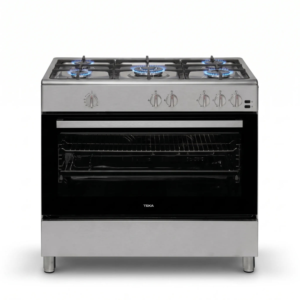 TEKA FS 902 5GG SS LPG 90cm Free Standing Cooker with gas hob and gas oven