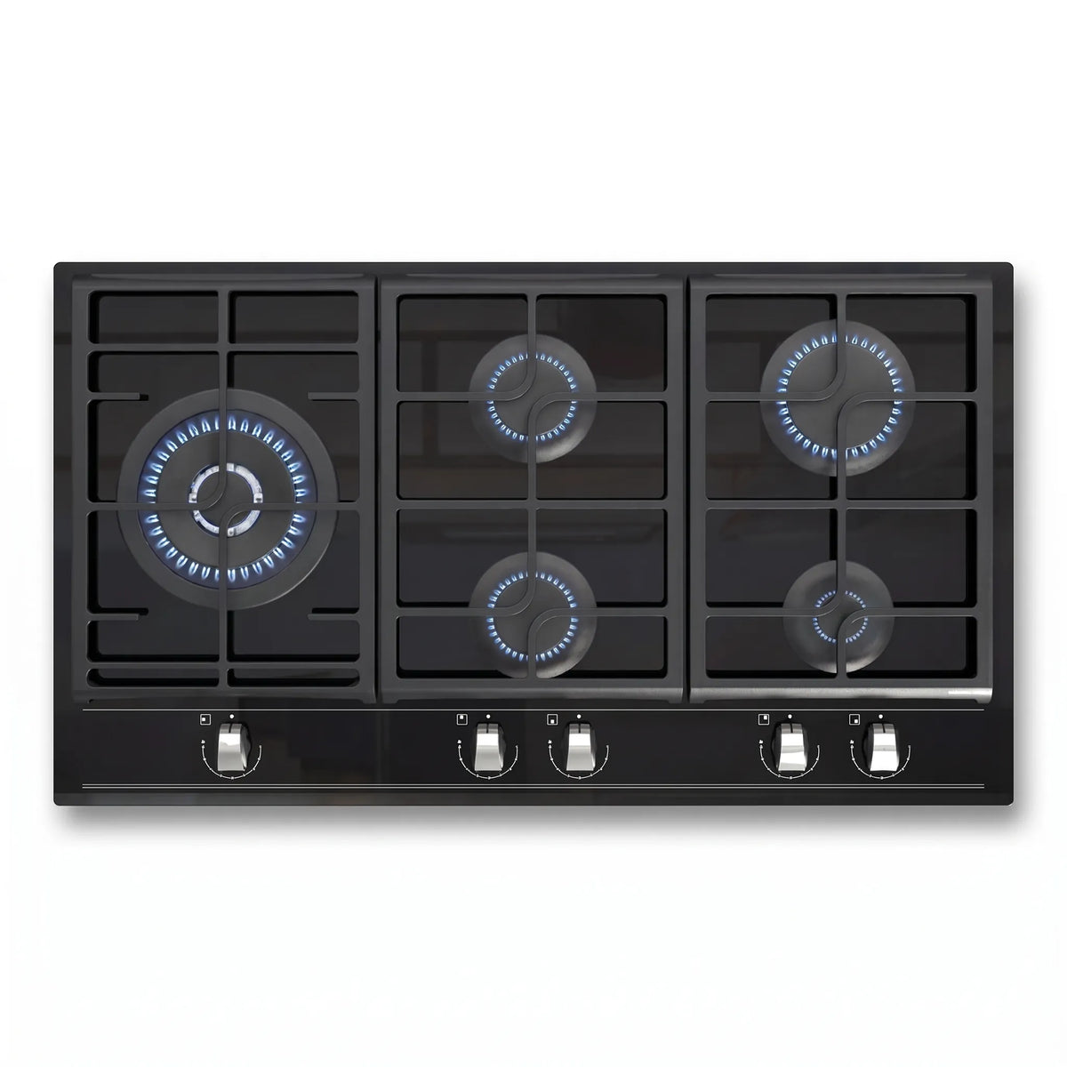 TEKA GZC 95320 Gas on Glass Hob with ExactFlame function in 90 cm of Butane Gas