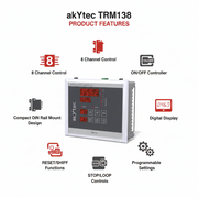 Akytec Multi Channel On-Off Controller TRM138