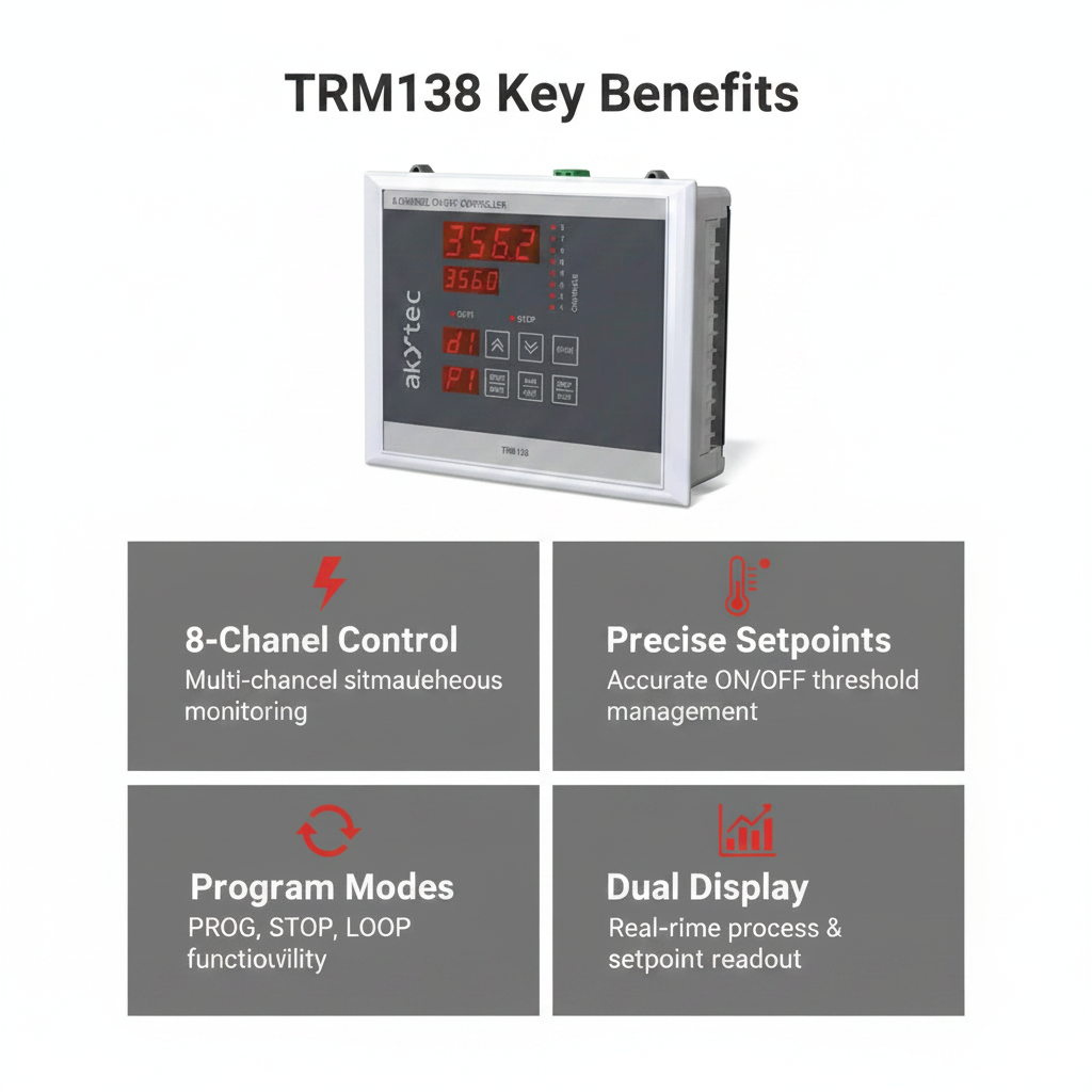 Akytec Multi Channel On-Off Controller TRM138