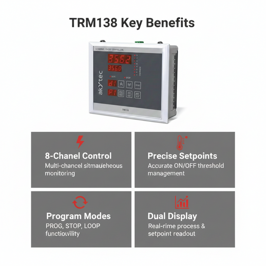 Akytec Multi Channel On-Off Controller TRM138
