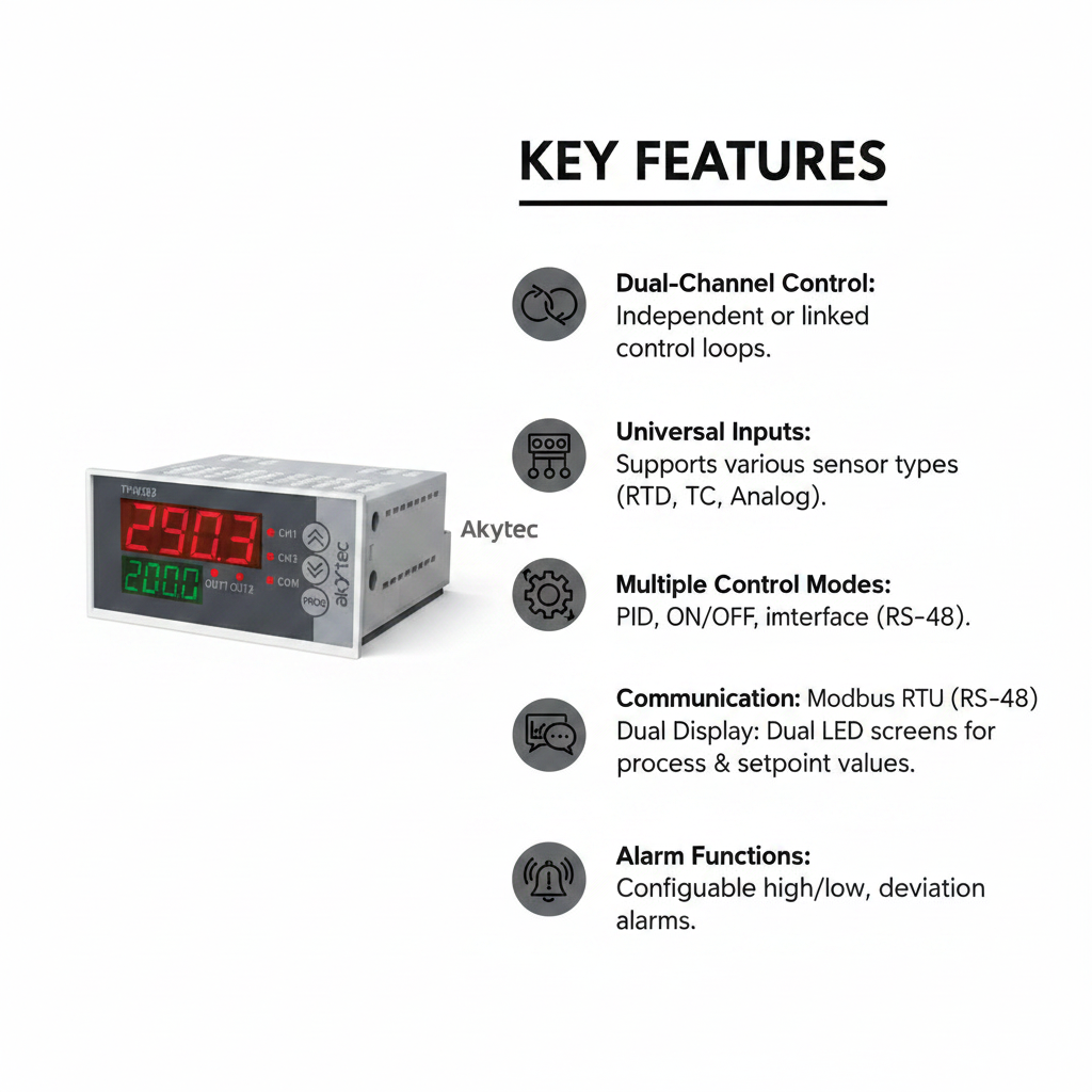 Akytec TRM202 2-Channel Controller