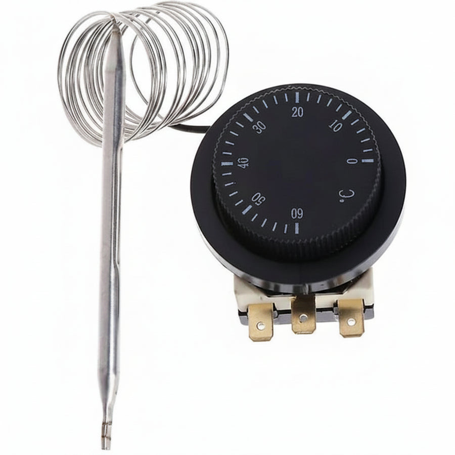Temperature Control Switch 0-60 Capillary Thermostat Controlled Durable 0-60degree