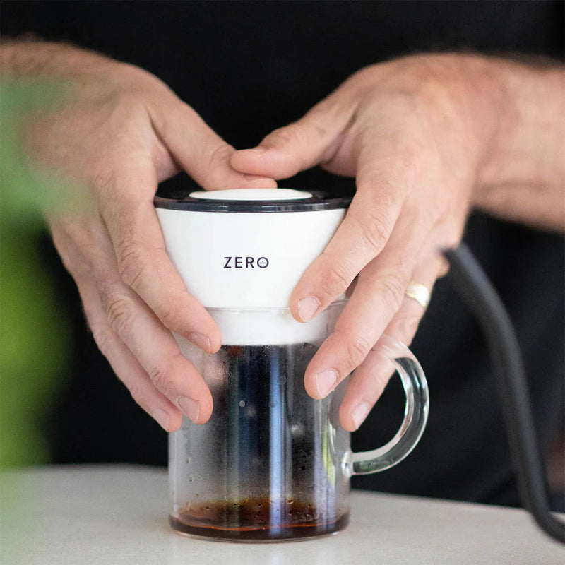 Load image into Gallery viewer, Trinity Zero Coffee Press, Portable Manual Coffee Brewer, White, 8 oz – Compact Espresso &amp; Coffee Maker for Travel, Camping, and Home Use
