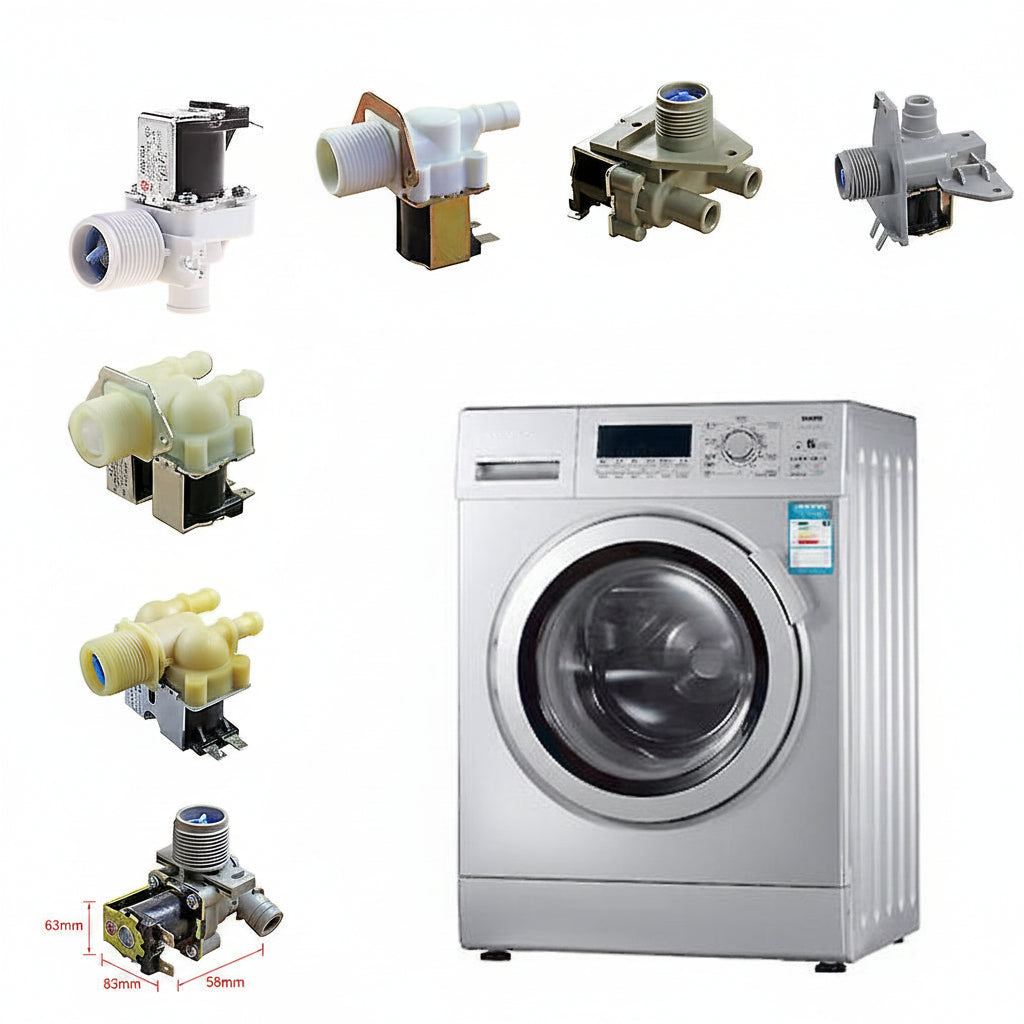 Universal Washing Machine Water Double Inlet Valve Home Electric Appliance Part