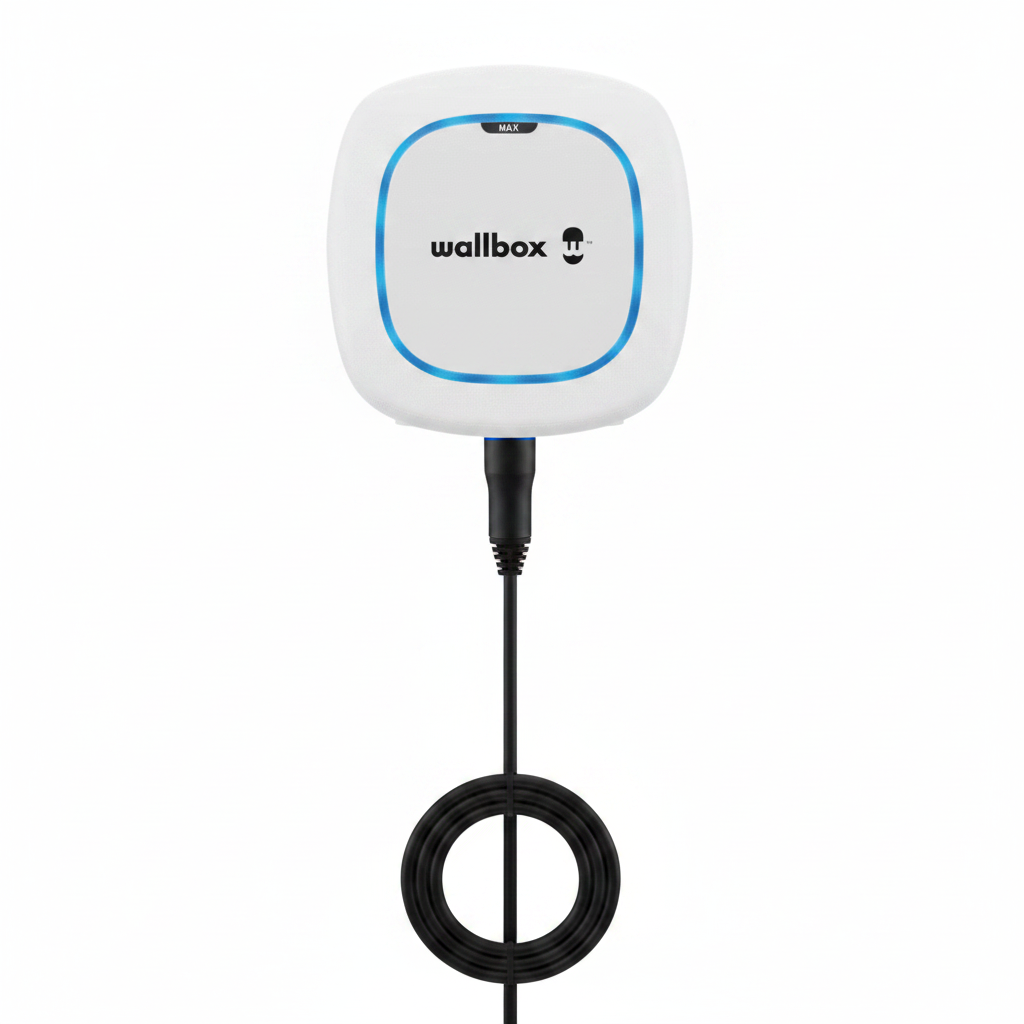 Wallbox Pulsar Max | 22kW | White | Cable | EV Charger