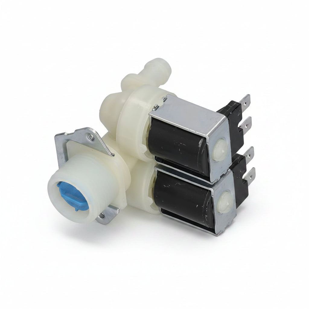 Water Inlet Valve, AC220V-240V 8 X 7 X 6.5cm 3.1 X 2.8 X 2.6in Water Inlet Solenoid Valve for Drum Washing Machines for Automatic Washing Machines