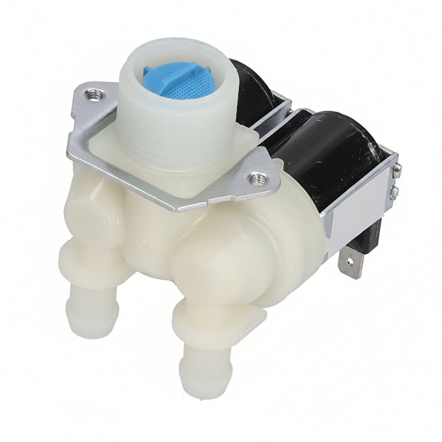 Water Inlet Valve, AC220V-240V 8 X 7 X 6.5cm 3.1 X 2.8 X 2.6in Water Inlet Solenoid Valve for Drum Washing Machines
