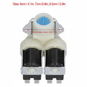 Water Inlet Valve, AC220V-240V 8 X 7 X 6.5cm 3.1 X 2.8 X 2.6in Water Inlet Solenoid Valve for Drum Washing Machines for Automatic Washing Machines