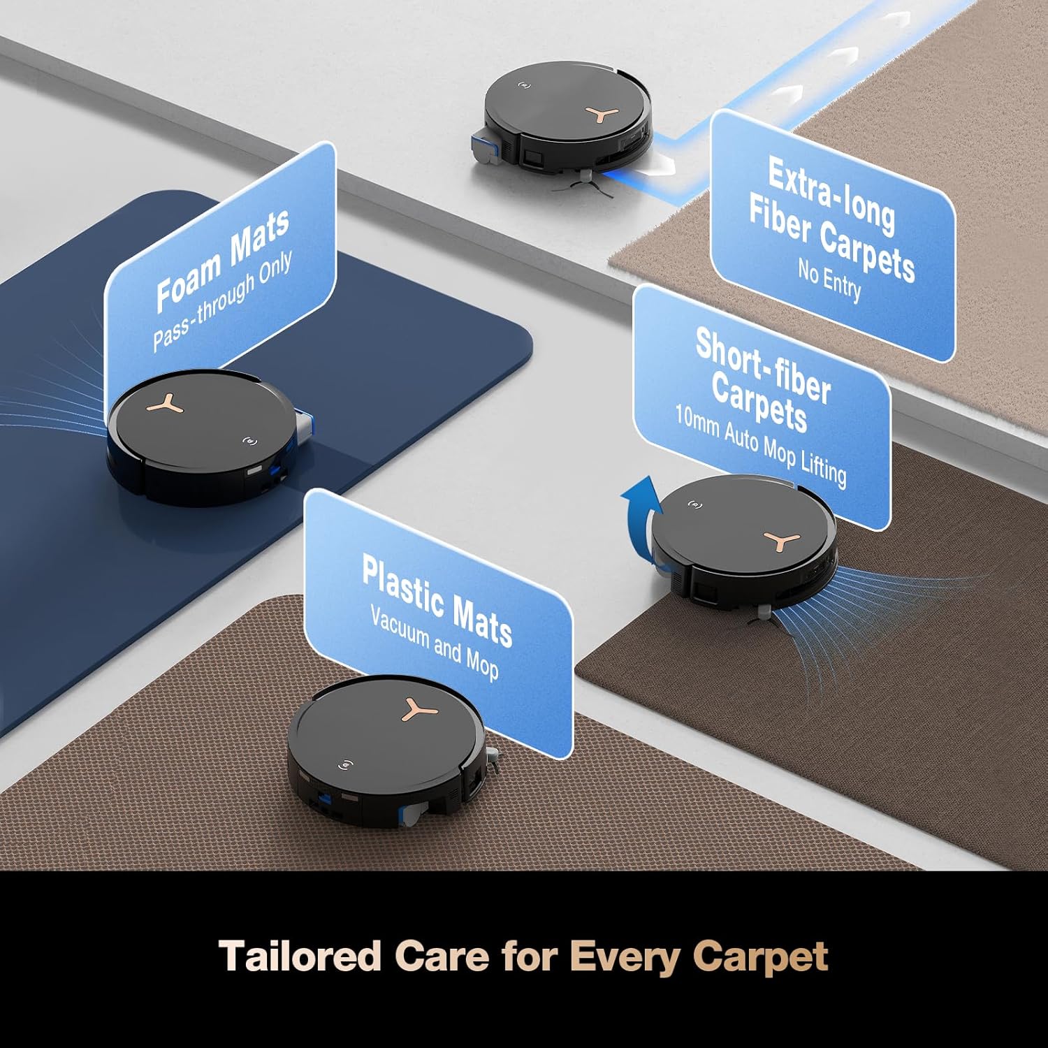 ECOVACS DEEBOT X8 PRO Omni Robot Vacuum and Mop, OZMO Roller Instant Self-Washing Mopping,18000Pa Suction Hot Water Mop Washing, Auto Cleaning Solution Adding, Hot Air-Drying, Self-Emptying