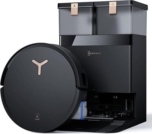 ECOVACS DEEBOT X8 PRO Omni Robot Vacuum and Mop, OZMO Roller Instant Self-Washing Mopping,18000Pa Suction Hot Water Mop Washing, Auto Cleaning Solution Adding, Hot Air-Drying, Self-Emptying