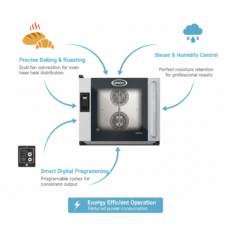 Load image into Gallery viewer, Unox Electric Convection Oven - XEFT-O6EU-ELRV
