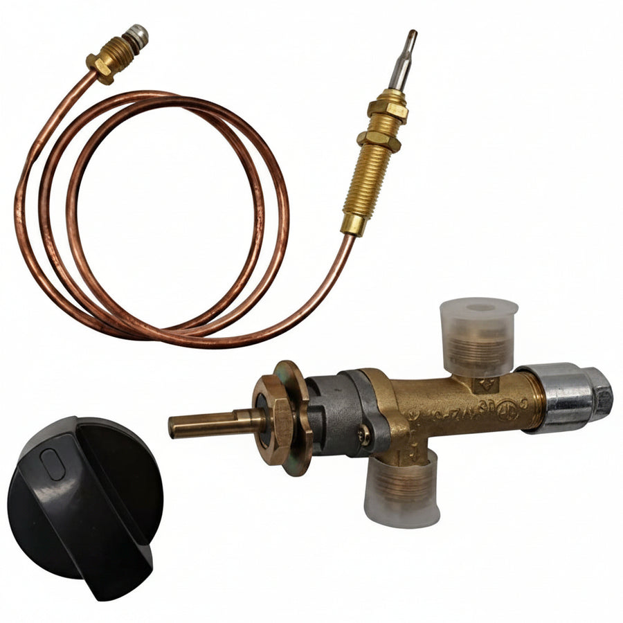 XIE Low Pressure LPG Propane Gas Fireplace Fire Pit Flame Failure Safety Control Valve Kit ?Low Pressure Propane Valve with 3:8 Flare Inlet & Outlet?, Suitable for Gas Grill, Heater, Fire Pit Price Shop in Dubai UAE. faj.ae