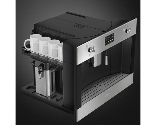 Smeg Built In Espresso Coffee Machine, 45 cm, CMS4303X