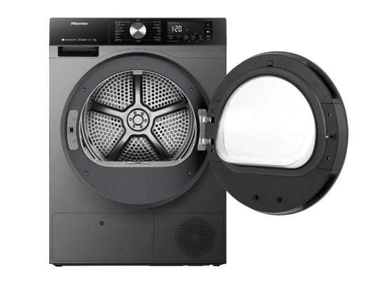 Hisense Heat Pump Dryer DH3S902BT 9kg, Auto Dry, Smart ConnectLife, Premium Black