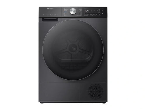 Hisense Smart 5S Series Dryer DH5S102BB 10kg, Ion Refresh, Auto Dry, Charcoal Black