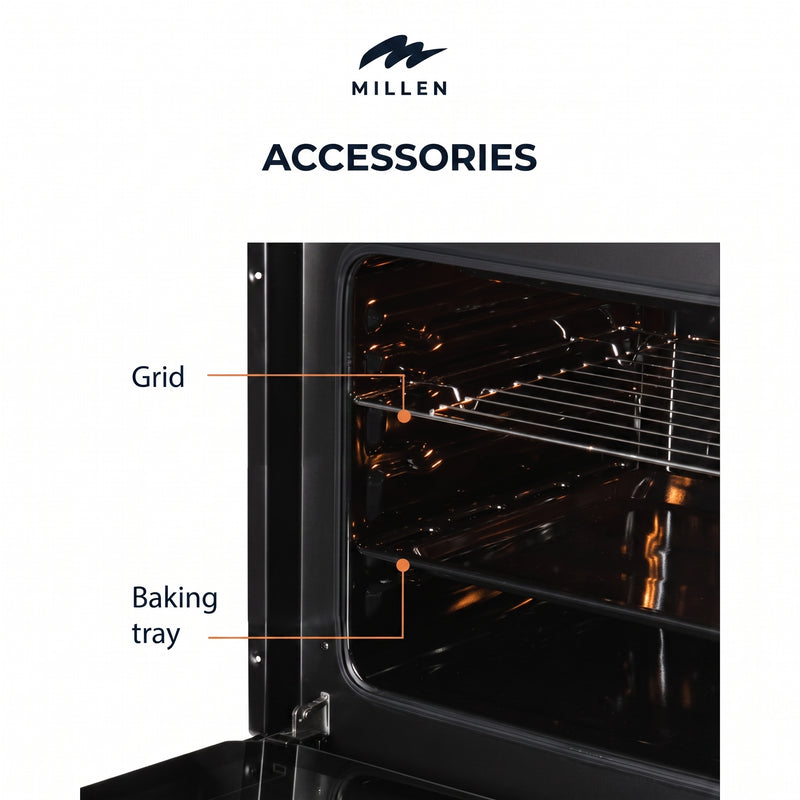 Load image into Gallery viewer, MILLEN 60cm is a classic built-in electric oven EOM 073 BL
