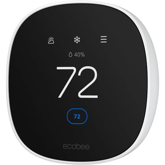 Ecobee Smart Thermostat Essential - Single Fan Speed - EB-STATE7-01 - White